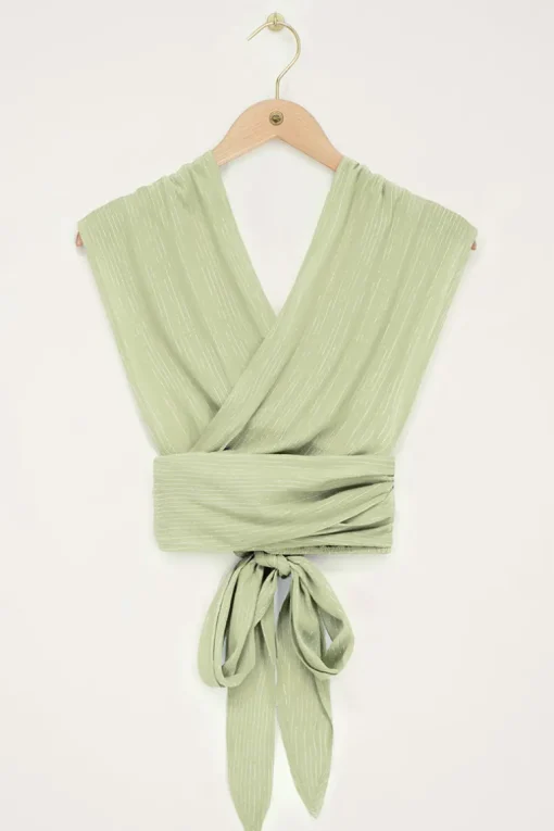 Groene Multiway Top Met Lurex