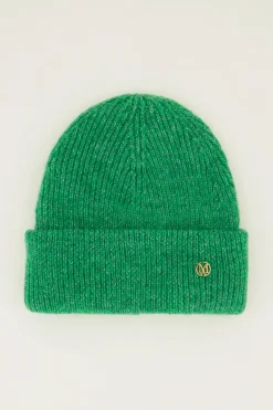 Groene Muts Gebreid