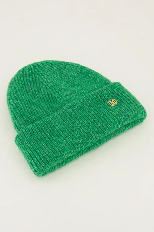 Groene Muts Gebreid