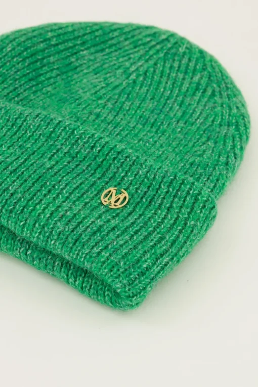 Groene Muts Gebreid