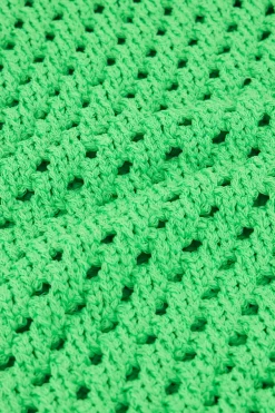 Groene Open Gebreide Spencer