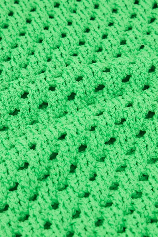 Groene Open Gebreide Spencer