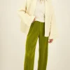 Groene Plissé Broek