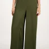 Groene Satijnen Broek Met Elastieken Band