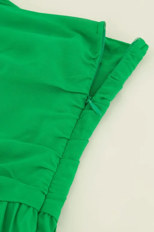 Groene Skort Met Plooien