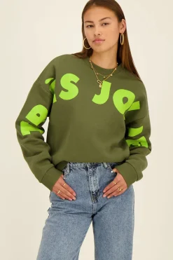 Groene Sweater Très Jolie