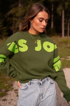 Groene Sweater Très Jolie