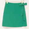Groene Wikkelrok Met Knoop