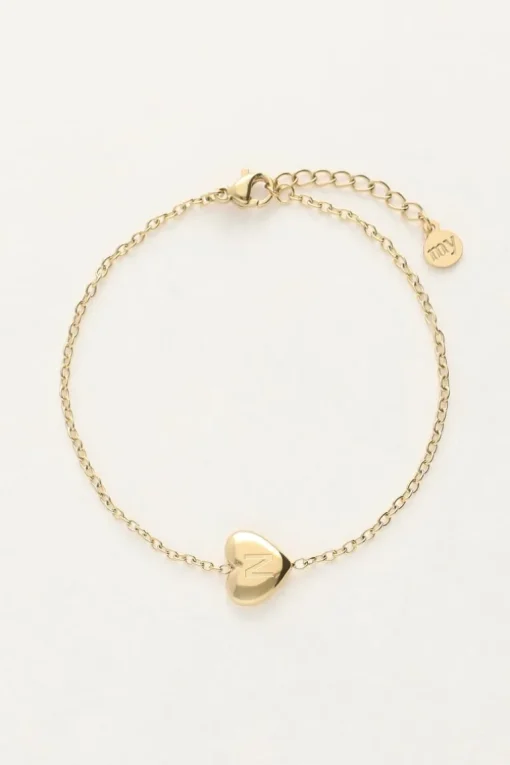 Hart Armband Met Initial