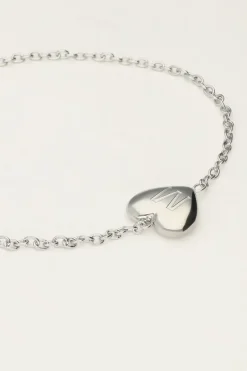 Hart Armband Met Initial