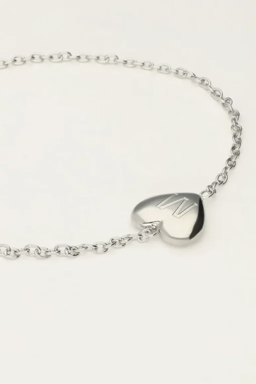 Hart Armband Met Initial