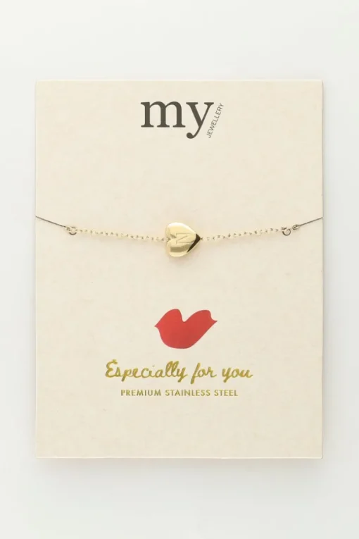 Hart Armband Met Initial