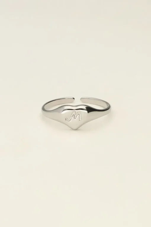 Hartjes Zegelring Met Initial