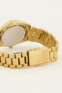 Horloge Met Schakelband & Witte Wijzerplaat