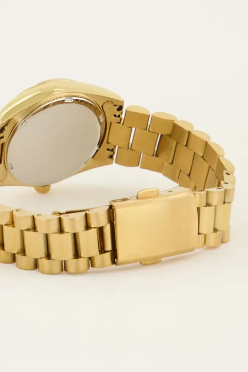Horloge Met Schakelband & Witte Wijzerplaat