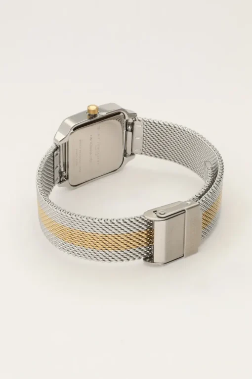 Horloge Met Vierkante Wijzerplaat En Multikleur Schakelband