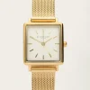 Horloge Witte Vierkante Wijzerplaat