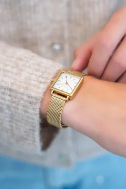 Horloge Witte Vierkante Wijzerplaat