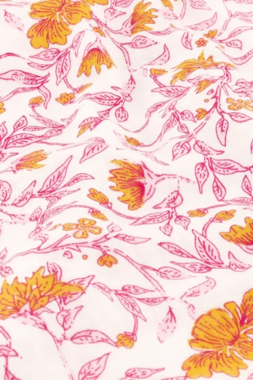 Hydrofiele Roze Wikkeljurk Met Bloemenprint