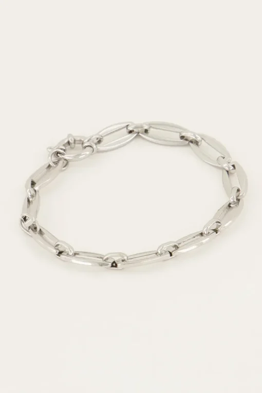 Iconic Schakelarmband Met Groot Slot