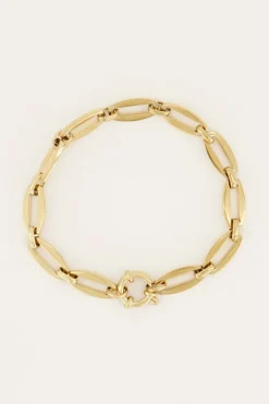 Iconic Schakelarmband Met Groot Slot