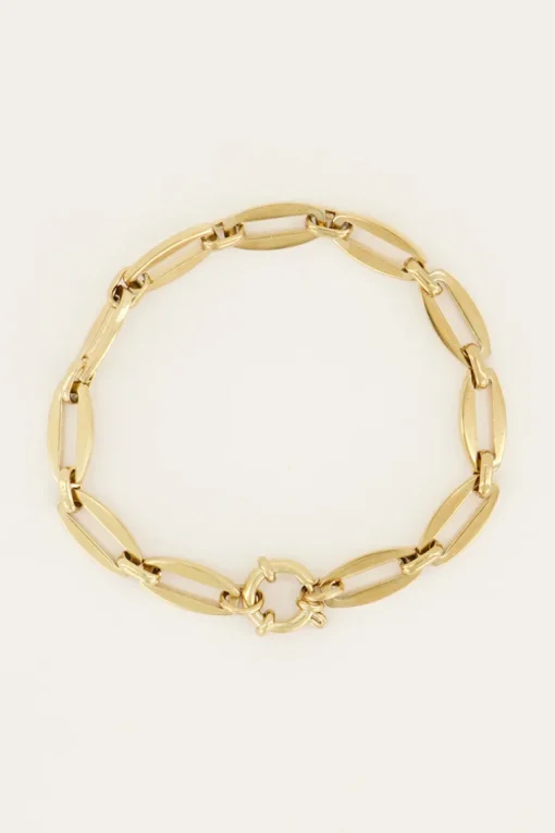 Iconic Schakelarmband Met Groot Slot