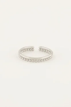 Iconic Smalle Ring Met Bolletjes