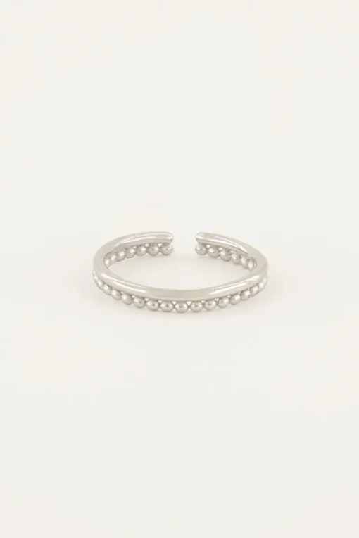Iconic Smalle Ring Met Bolletjes