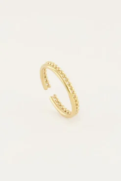 Iconic Smalle Ring Met Bolletjes