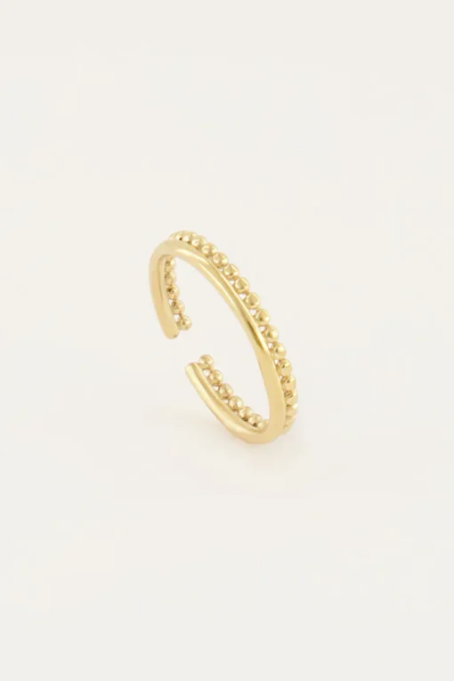 Iconic Smalle Ring Met Bolletjes