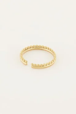 Iconic Smalle Ring Met Bolletjes