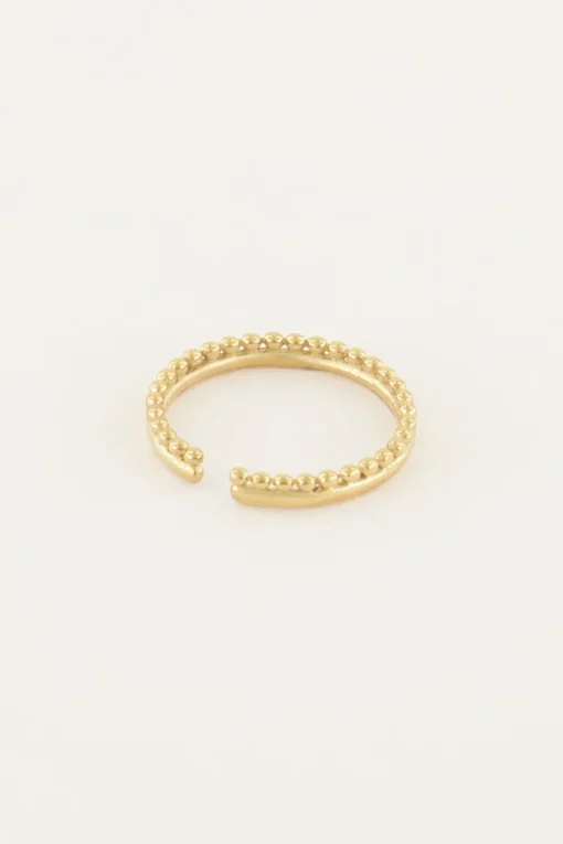 Iconic Smalle Ring Met Bolletjes