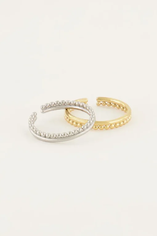 Iconic Smalle Ring Met Bolletjes