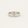 Iconic Smalle Ring Met Ribbels