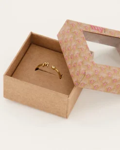 Initial Ring Met Steentje