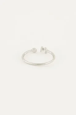 Initial Ring Met Steentje