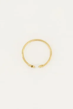 Initial Ring Met Steentje