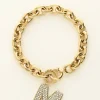 Initial Strass Armband