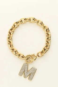 Initial Strass Armband