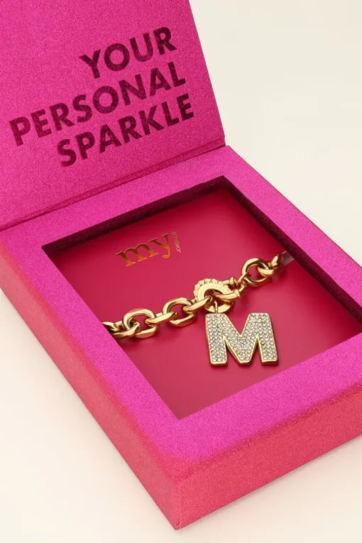 Initial Strass Armband