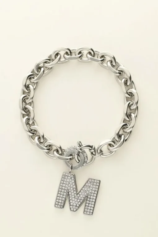 Initial Strass Armband