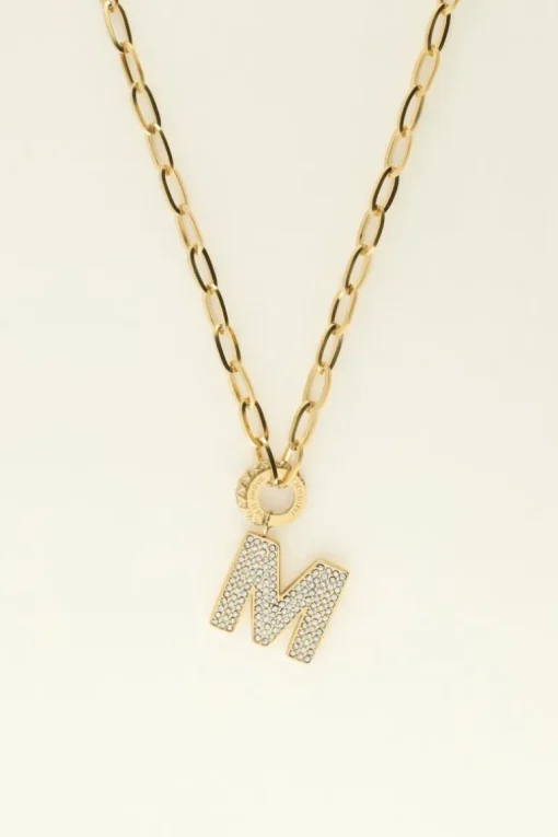 Initial Strass Ketting