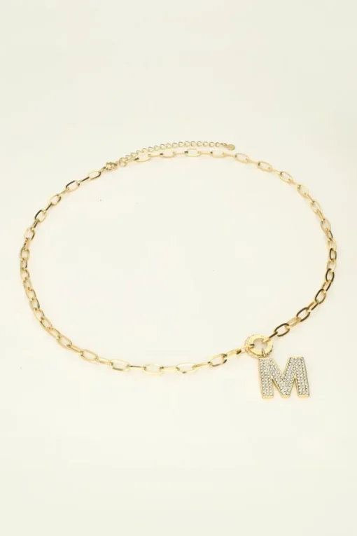 Initial Strass Ketting