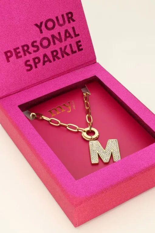 Initial Strass Ketting
