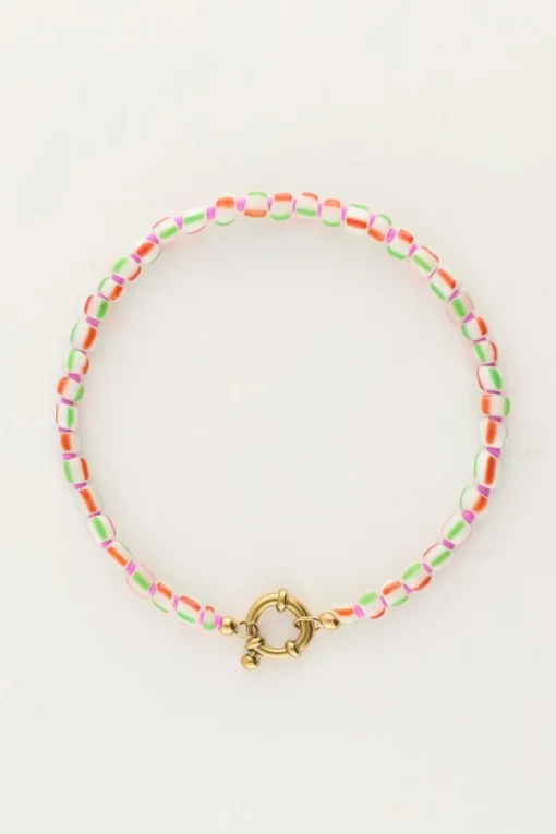 Island Groene Kralen Armband Met Slotje