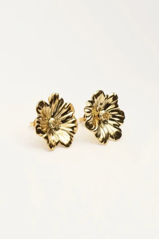 Island Studs Met Bloem