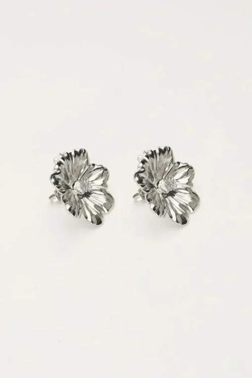 Island Studs Met Bloem