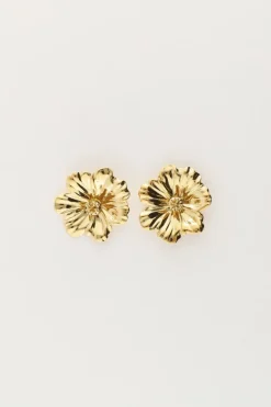 Island Studs Met Bloem