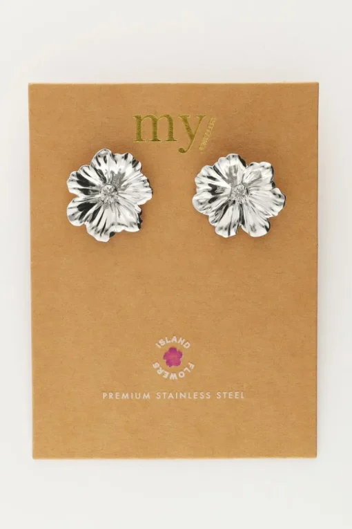 Island Studs Met Bloem