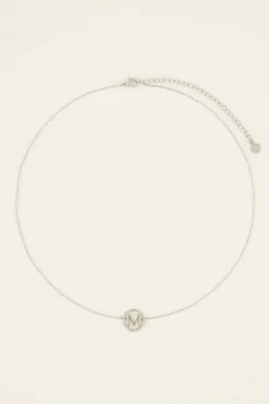 Ketting Met Initial In Ronde Bedel